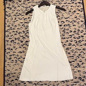 Tennis White Sleeveless Mini Dress